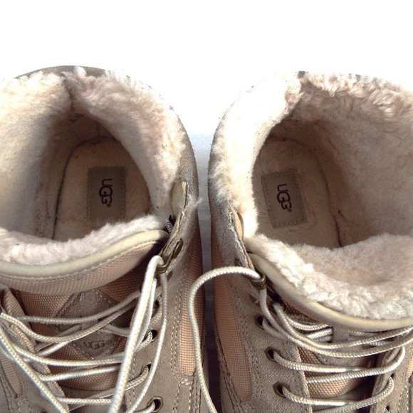 UGG Australia Highland Field White Pepper Water Resistan Boots Wool Insole Sz 13 - Picture 5 of 9